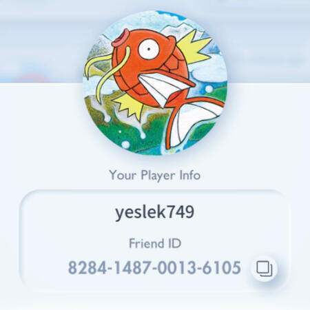 Pokémon TCG Pocket username: yeslek749